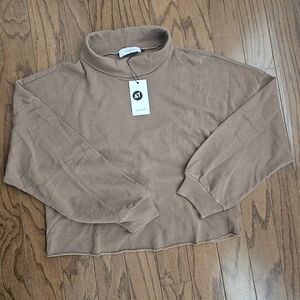 NWT Lanston roll neck open back sweatshirt